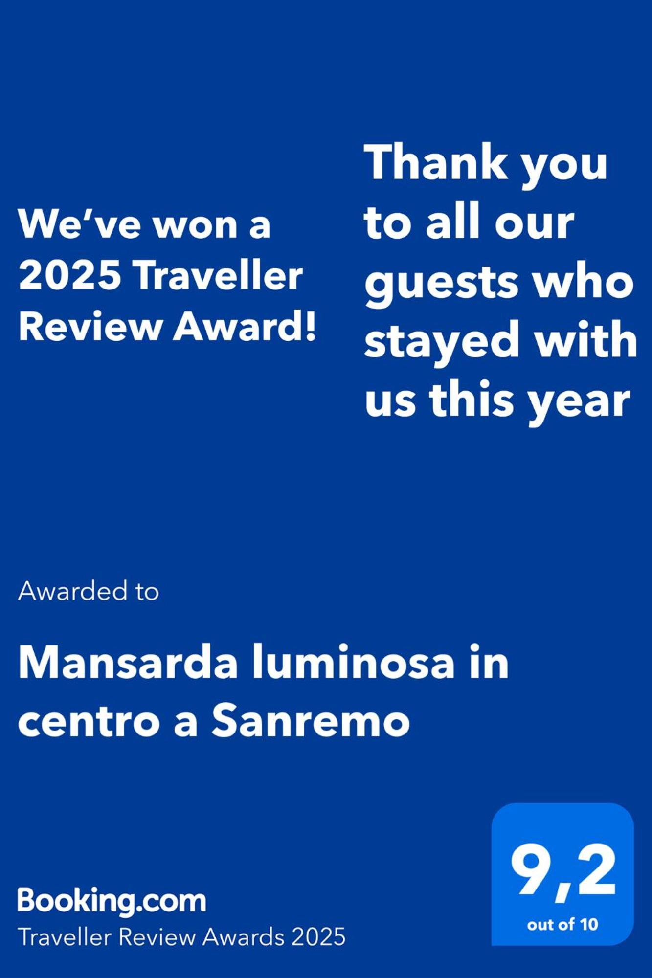Mansarda Luminosa In Centro A Sanremo公寓 外观 照片